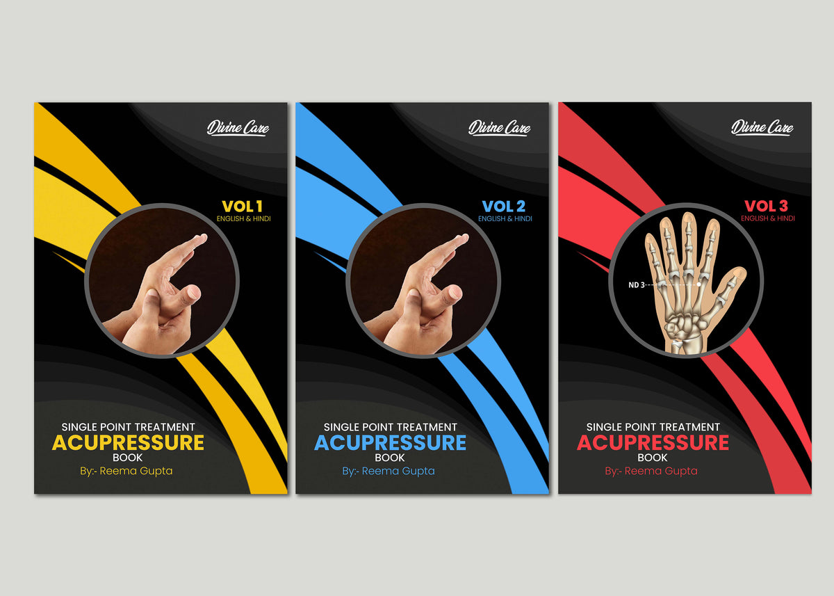 3 Acupressure Books + Acupressure Kit COMBO